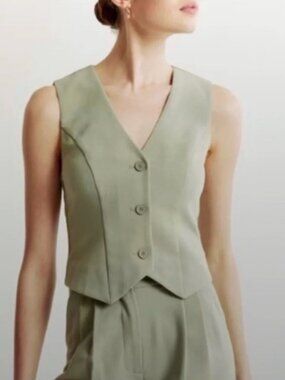 Abercrombie & Fitch Wide Leg Pants and Matching Vest SET XS